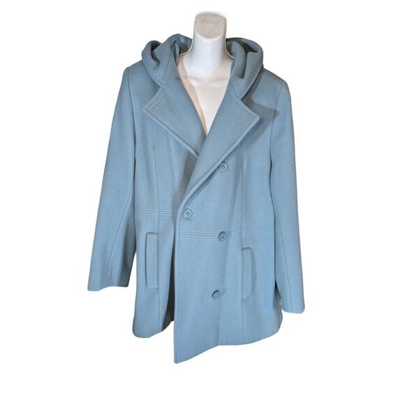 Anne Kline 100% wool coat W hood - Picture 5 of 10